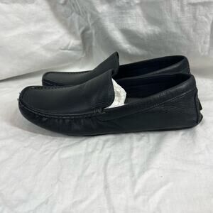 L.B Evans Leather Alton slip On Casual Slippers loafer  Faux Shearling NWOB